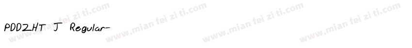 PDDZHT J Regular字体转换